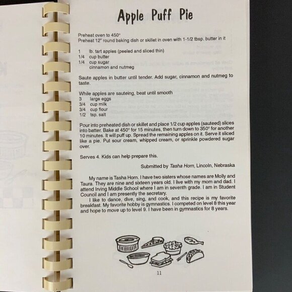 Nebraskas Kitchen Kids Cookbook Compiled by Kelly Moore Guenzel 1994 Spiral - Picture 5 of 13